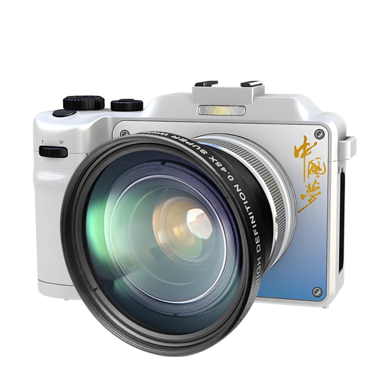 Komery DW32 Digital Cameras 48 Million Mirrorless Camera HD Students Entry Level Camera Travel Wide Angle Lenses White