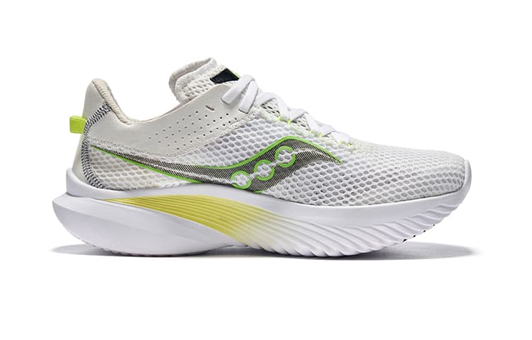 Saucony Kinvara Elite 14 Нескользящие легкие низкие кроссовки женские белые зеленые