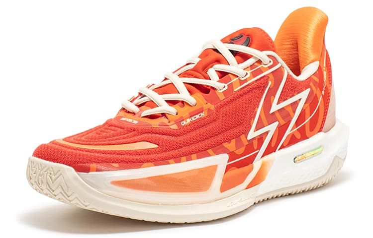 361° BIG3 4.0 Quick Pro Баскетбольные кроссовки мужские с низким верхом огненно-красный/малиновый оранжевый