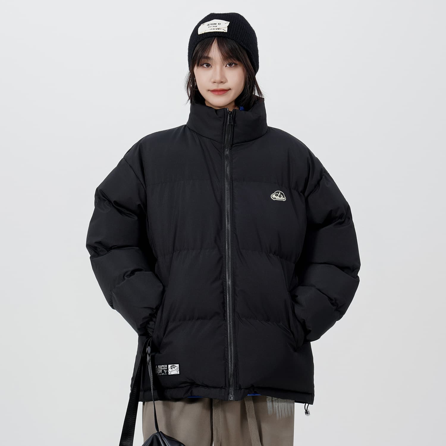 Пуховик Crayon Shinchan, пальто унисекс