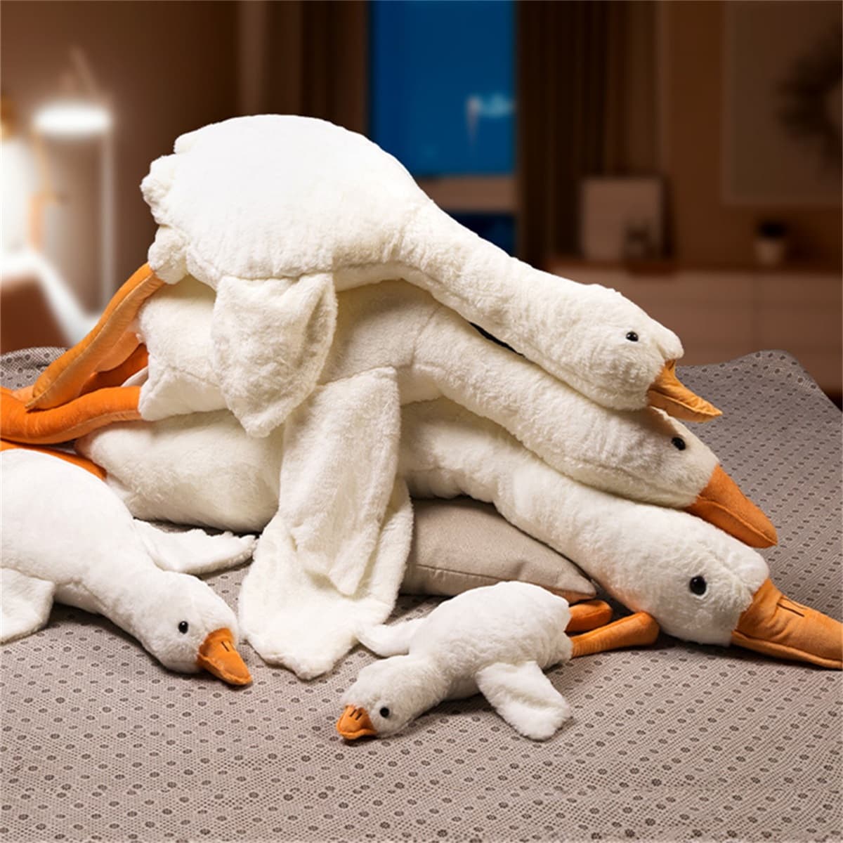 BIG TAYLOR White Goose, Goose Baby Dolls, плюшевая кукла, высота 10 см/14 см/19 см/22 см/28 см