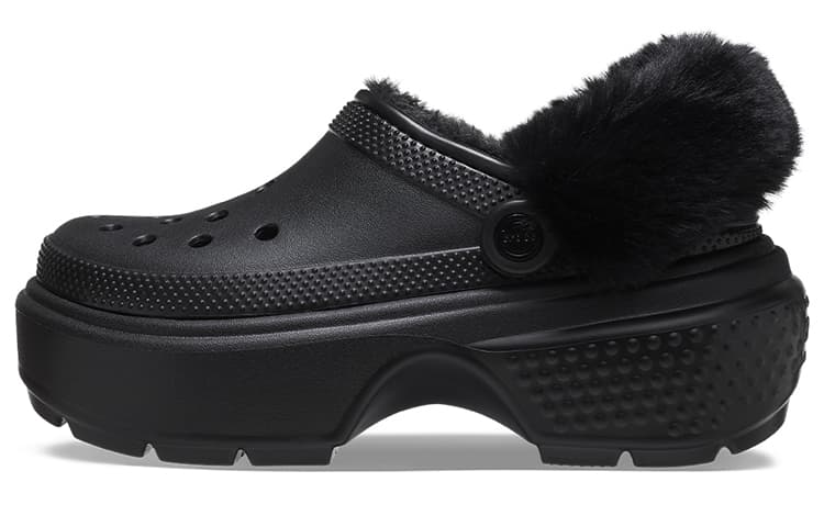 Crocs Stomp Lined Clogs 'Black' Women's