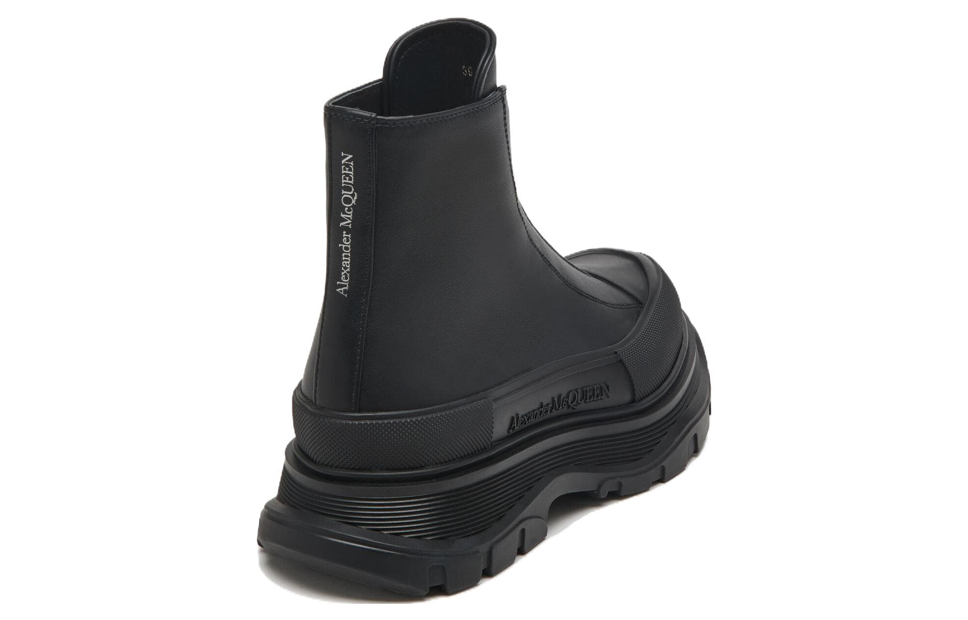 Женские ботинки Alexander McQueen Tread Slick с детализацией на молнии