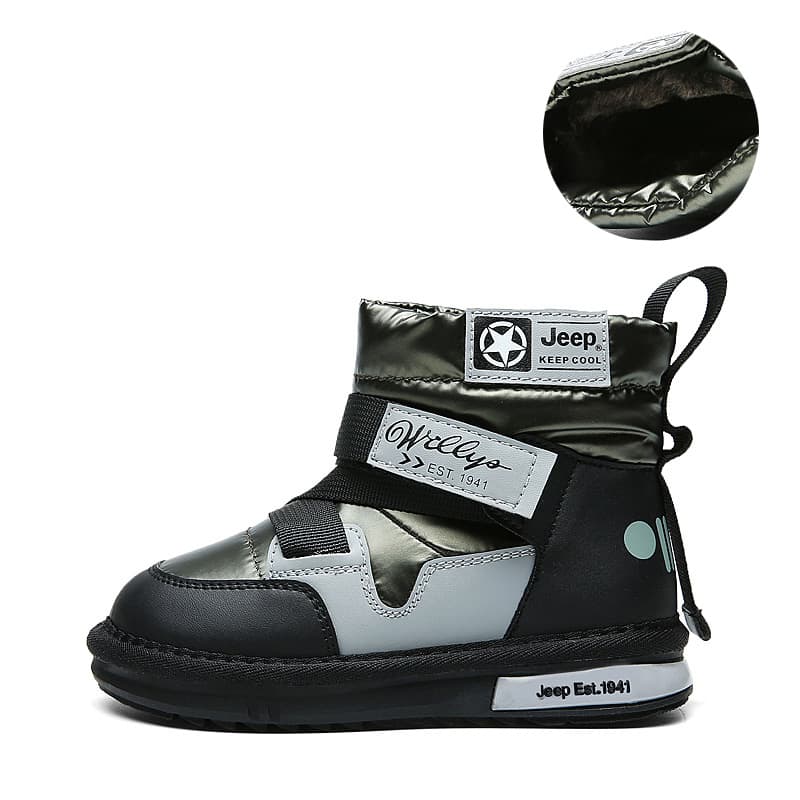Jeep Low Shaft Kids' Snow Boots Army Green Kids'