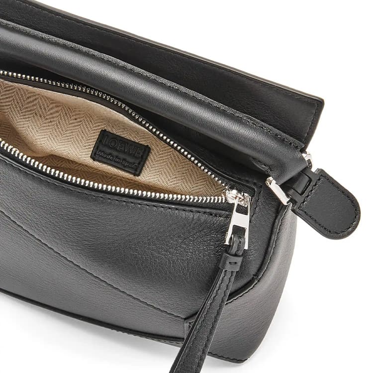 LOEWE Puzzle Сумка из коровьей кожи, сумка через плечо, сумка через плечо, мини-женская черная