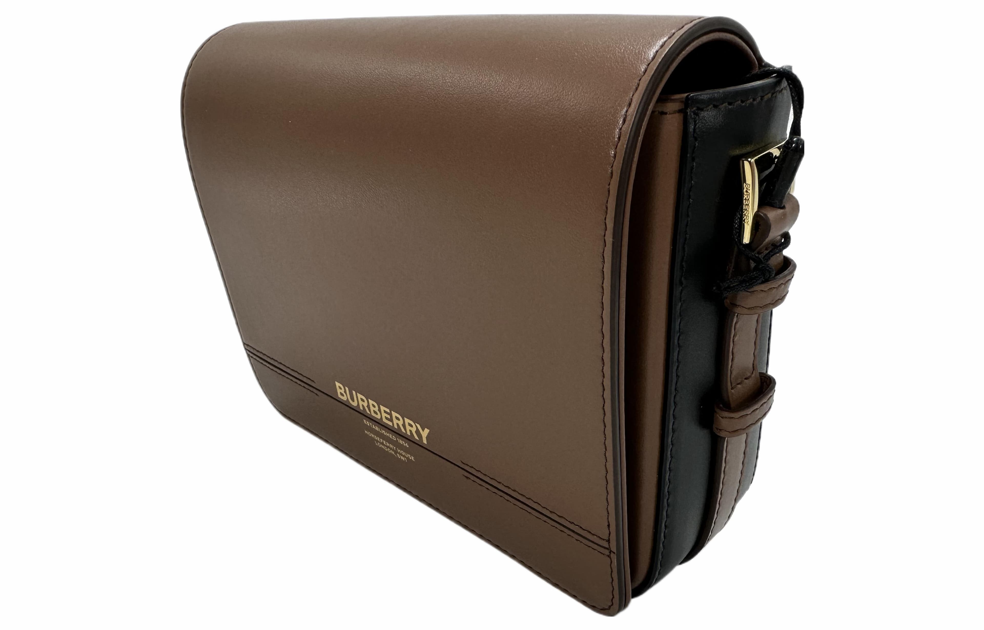 Burberry Кожаная сумка через плечо Женская сумка через плечо Коричневая