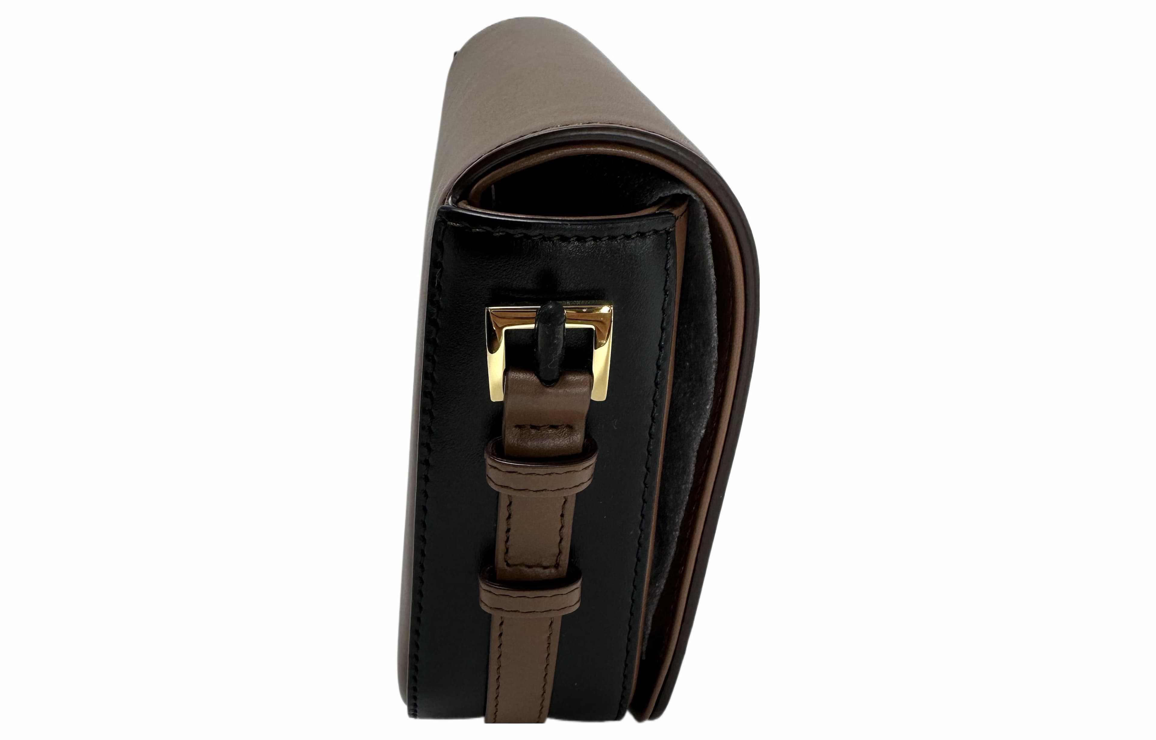 Burberry Кожаная сумка через плечо Женская сумка через плечо Коричневая