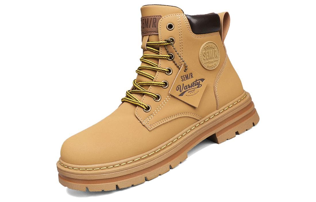 SEMIR Martin Ботинки мужские Желтый/абрикосовый/армейский зеленый/черный