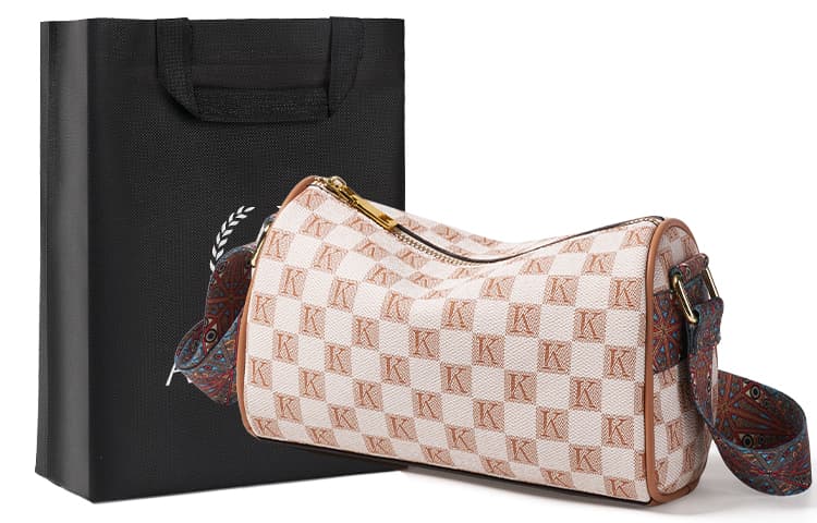 AOKANG Сумка-подушка из синтетической кожи ПВХ, сумка через плечо, сумка-цилиндр, женская сумка Boston