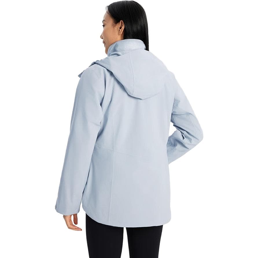 Водонепроницаемая и ветрозащитная ветрозащитная куртка Columbia для походов на открытом воздухе, женская светло-синяя