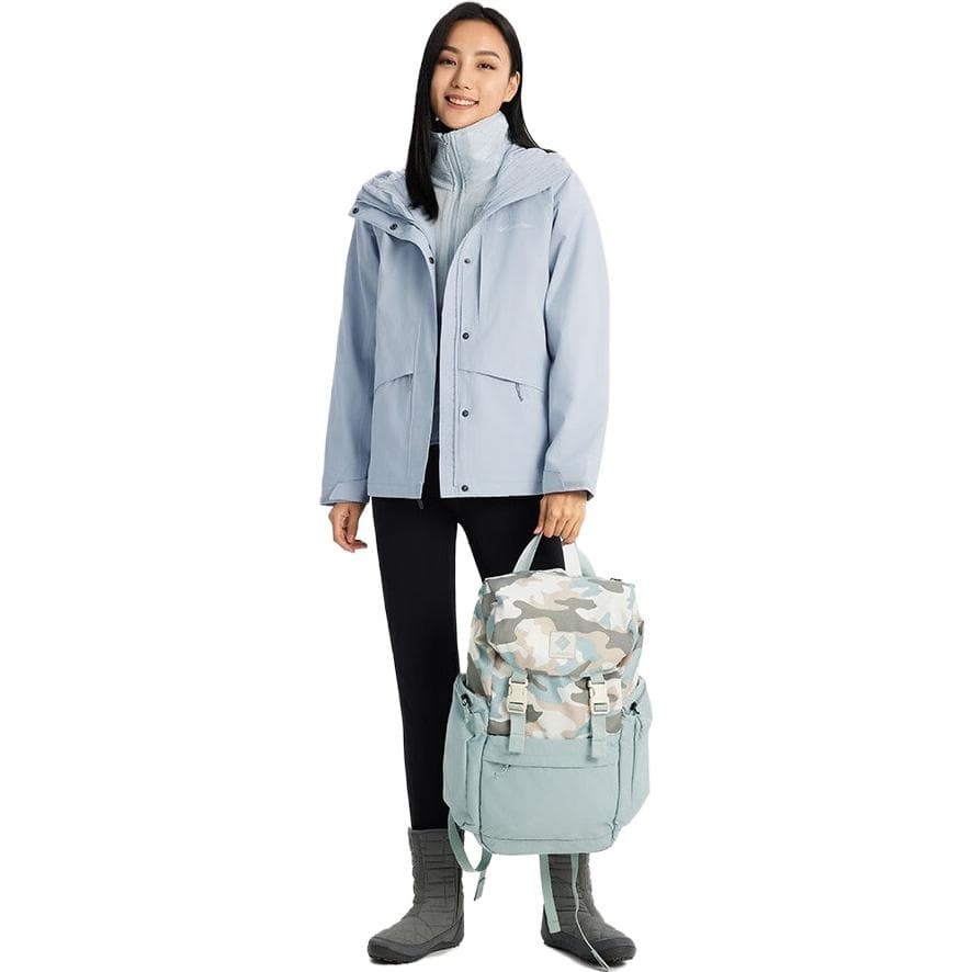 Водонепроницаемая и ветрозащитная ветрозащитная куртка Columbia для походов на открытом воздухе, женская светло-синяя