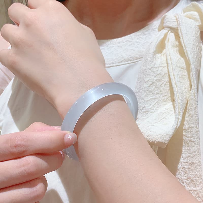 LIU GUI FU JEWELRY Женские стеклянные браслеты «кошачий глаз»