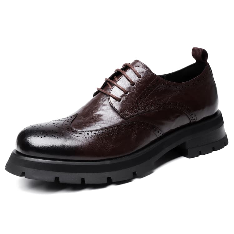 YEDANI Повседневная кожаная обувь Мужская низкая обувь Черная