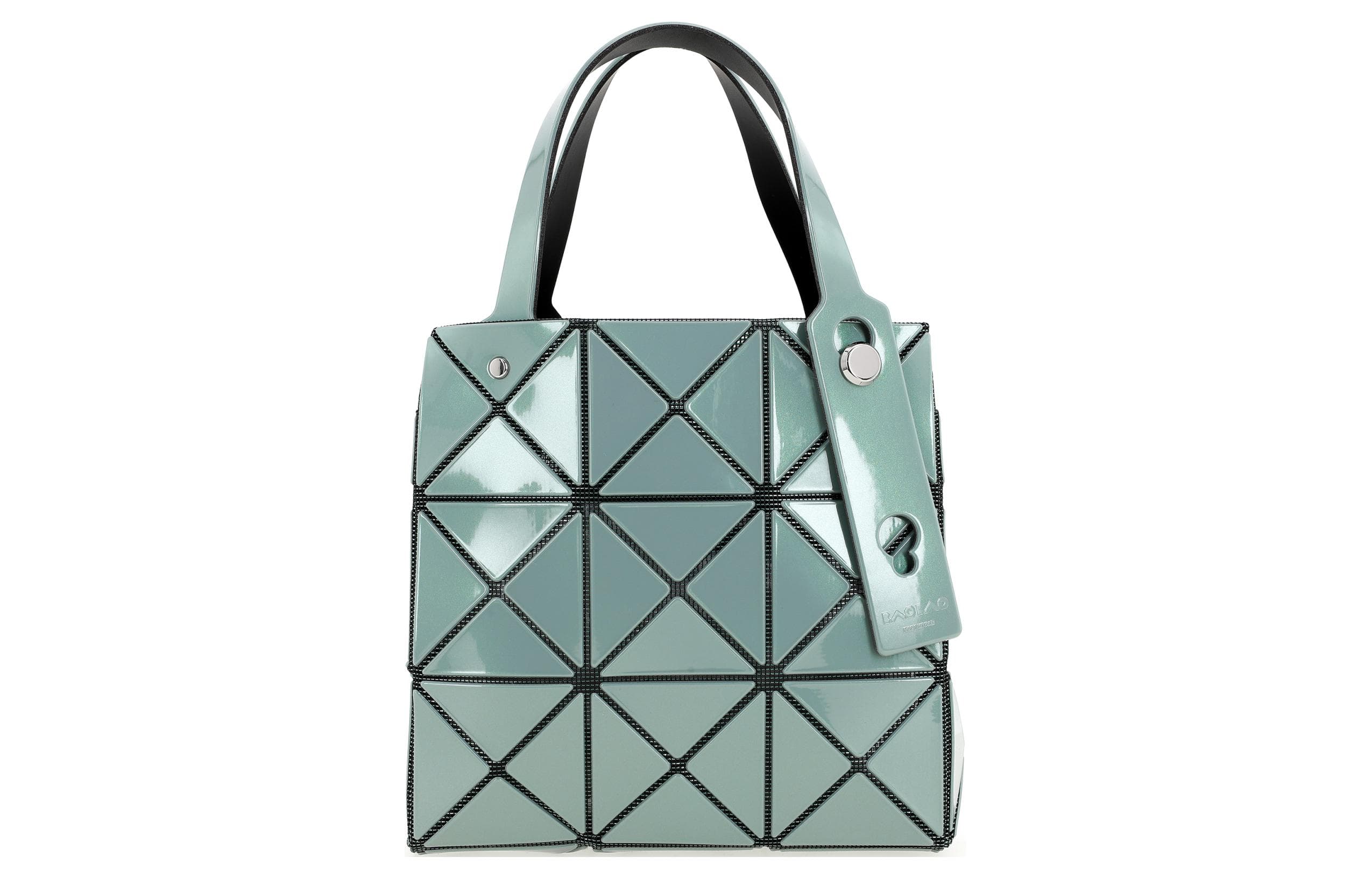 ISSEY MIYAKE CARAT Большая сумка-тоут из поливинилхлоридной смолы, сумка для покупок, женская сумка серо-зеленого цвета