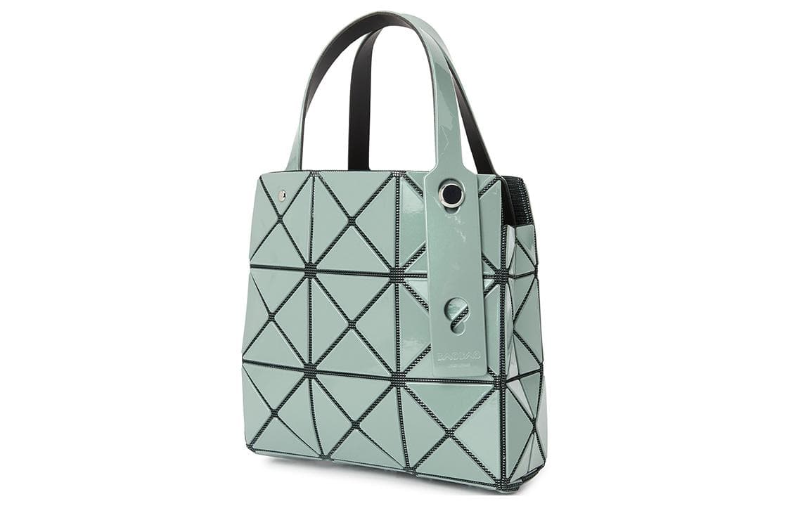 ISSEY MIYAKE CARAT Большая сумка-тоут из поливинилхлоридной смолы, сумка для покупок, женская сумка серо-зеленого цвета