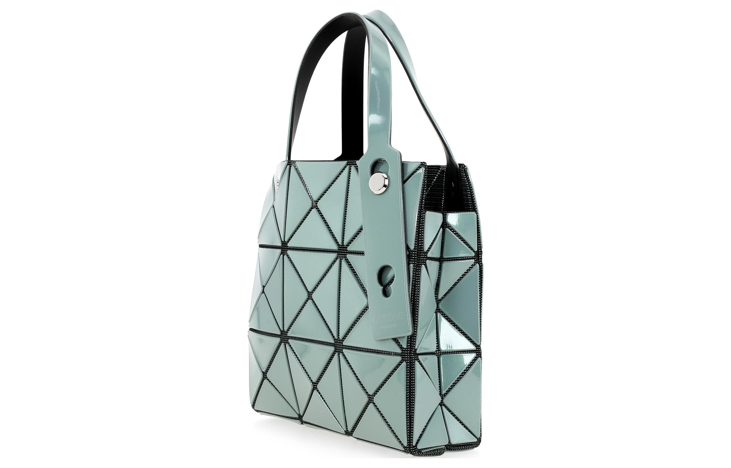 ISSEY MIYAKE CARAT Большая сумка-тоут из поливинилхлоридной смолы, сумка для покупок, женская сумка серо-зеленого цвета