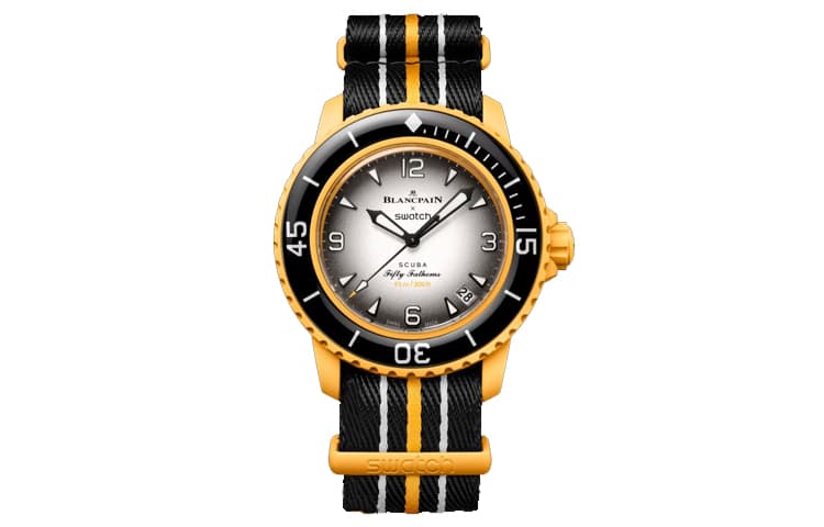 Мужские часы SWATCH 42,3 мм, бежевые, SO35S100