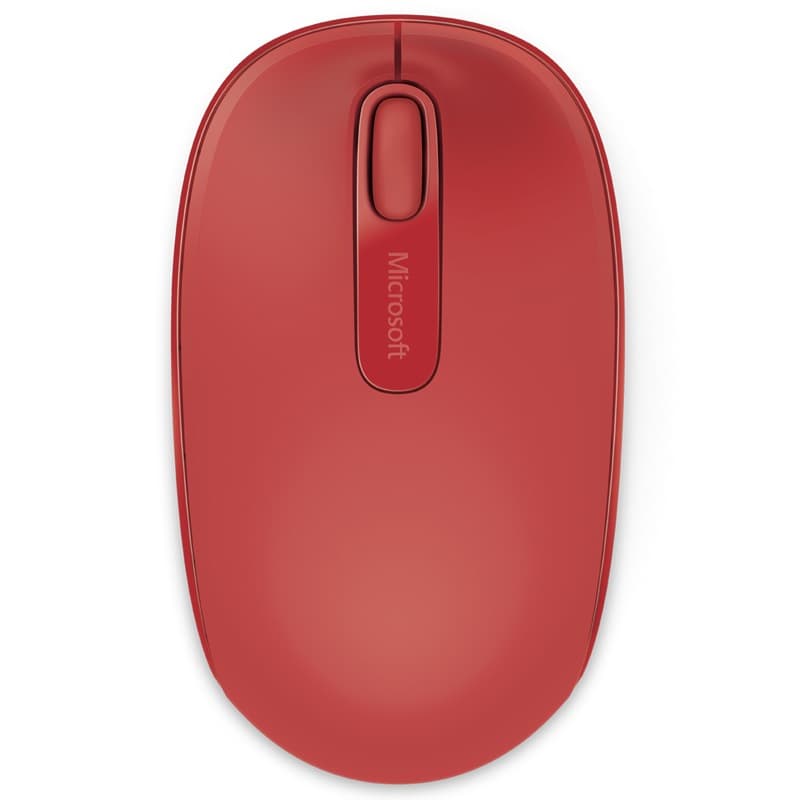 Microsoft Wireless Seam Portable Lightweight Flame Red Mouse