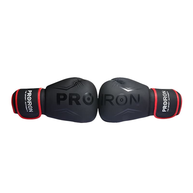 PROIRON Боксерские перчатки из искусственной кожи, мужские 8 унций, 10 унций, 12 унций, 14 унций, черные, красные