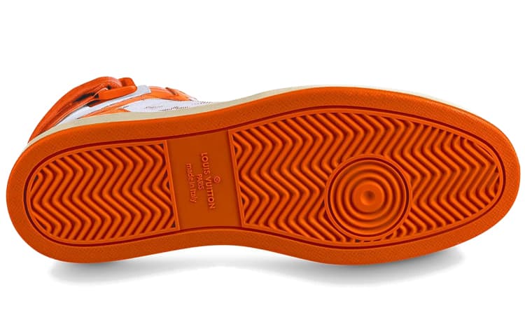 LOUIS VUITTON Rivoli High Top Стильные туфли для скейтбординга Мужские оранжевые