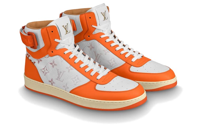 LOUIS VUITTON Rivoli High Top Стильные туфли для скейтбординга Мужские оранжевые