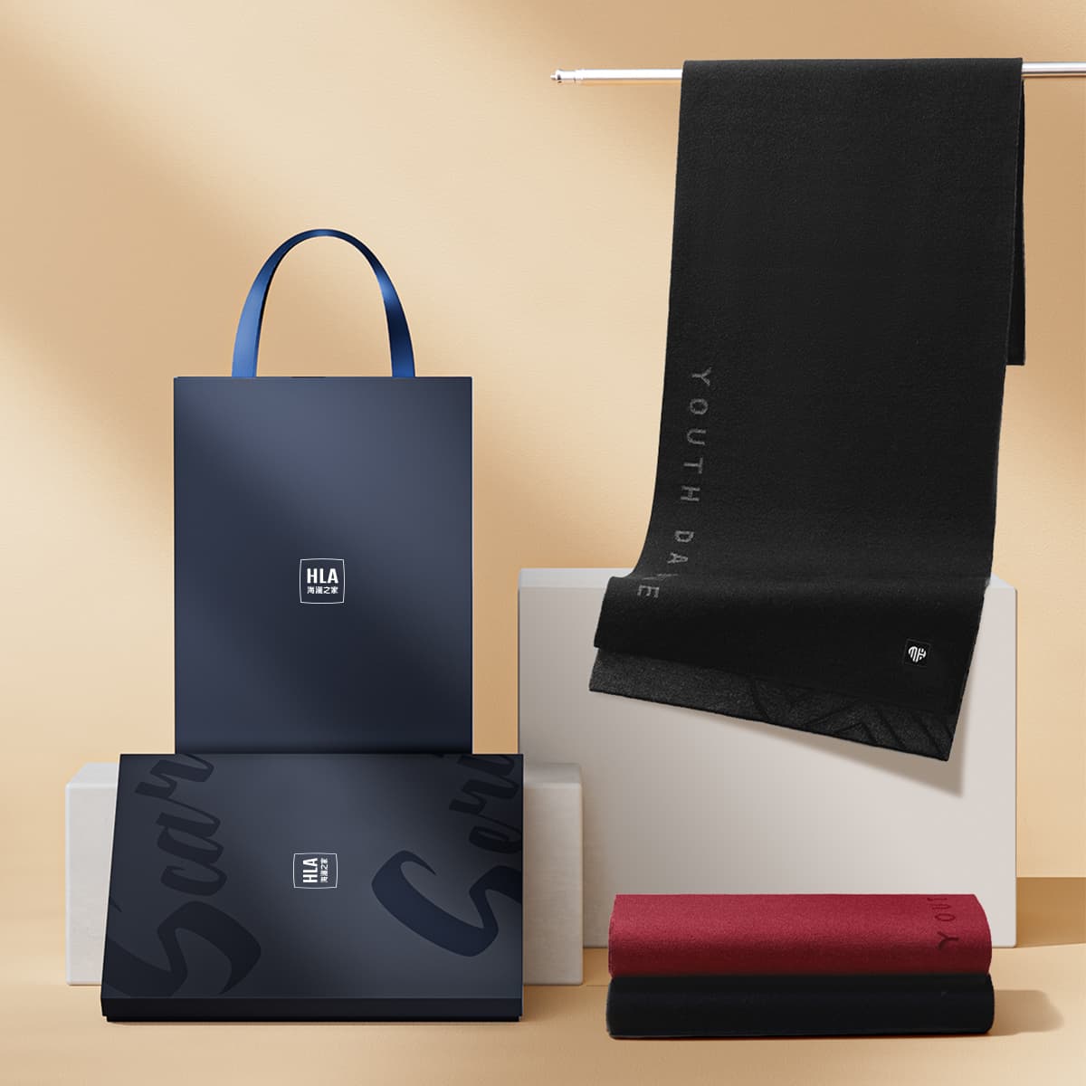 HLA вязаные шарфы унисекс