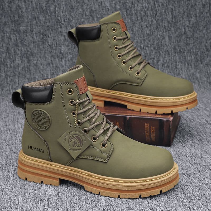 Ботинки HUANAI Martin унисекс, желтые