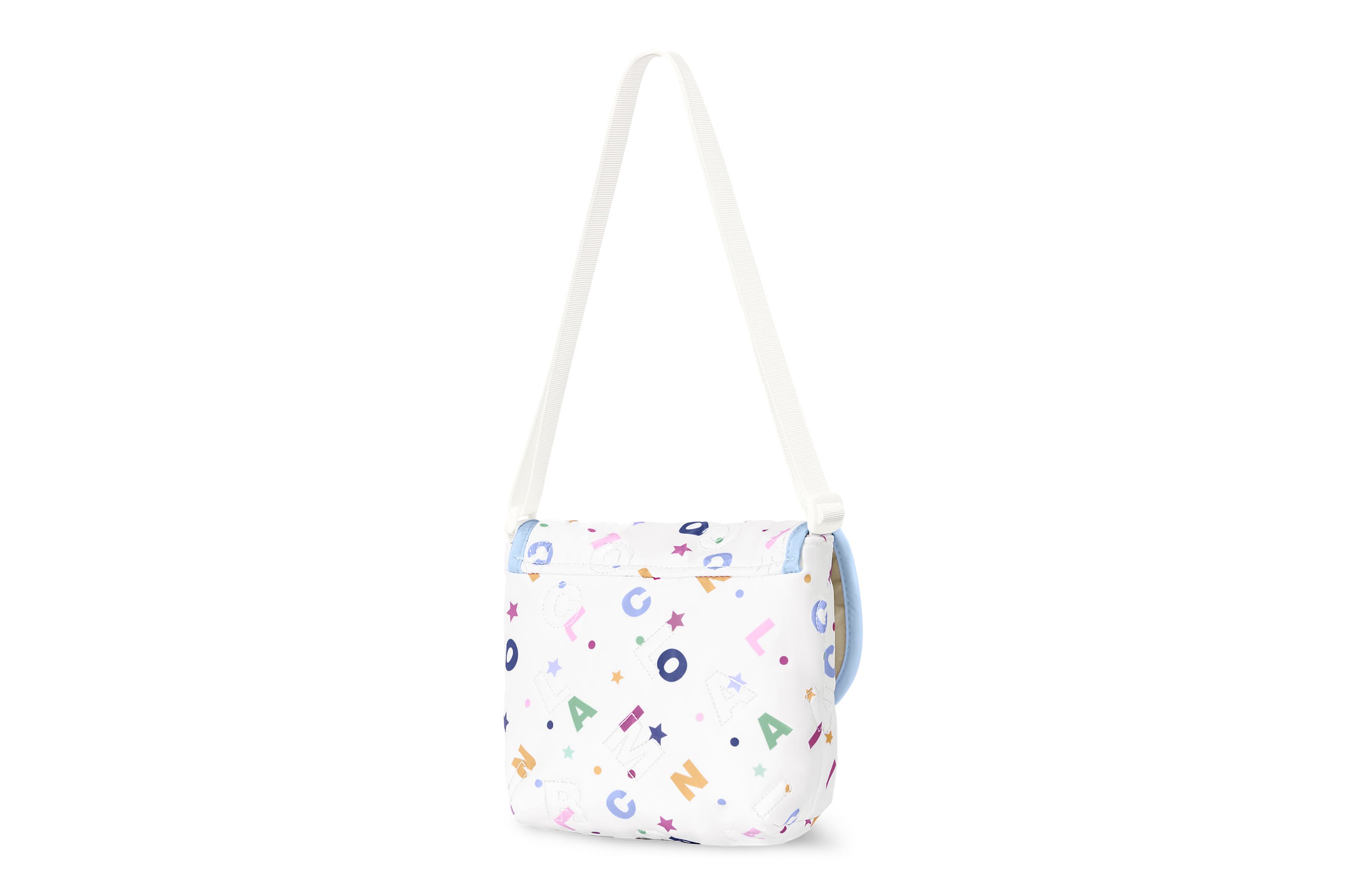 Zgo Sanrio Yugui Dog Полиэстеровая седельная сумка, маленькая женская сумка через плечо, белая