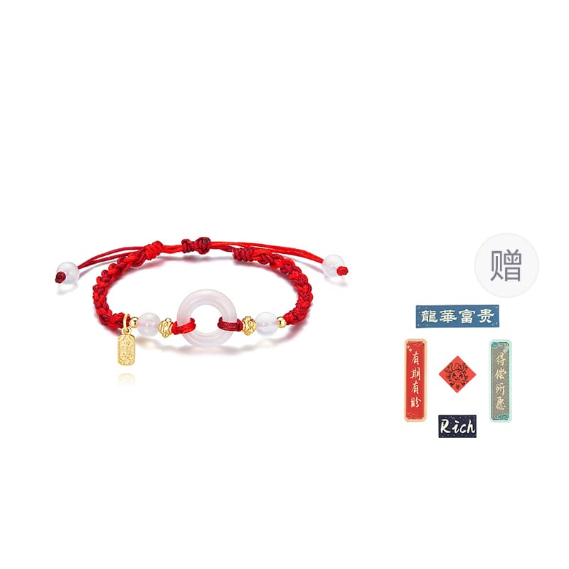 Браслеты-веревки Zeroline с агатом унисекс