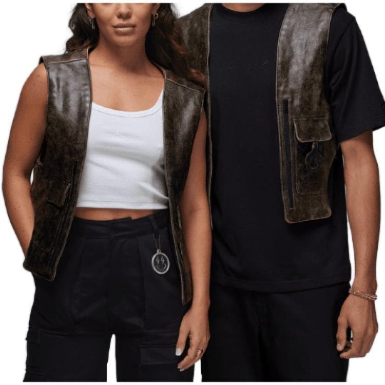 Jordan Jordan X J Balvin Collection Жилет Азиатская версия Унисекс Коричневый