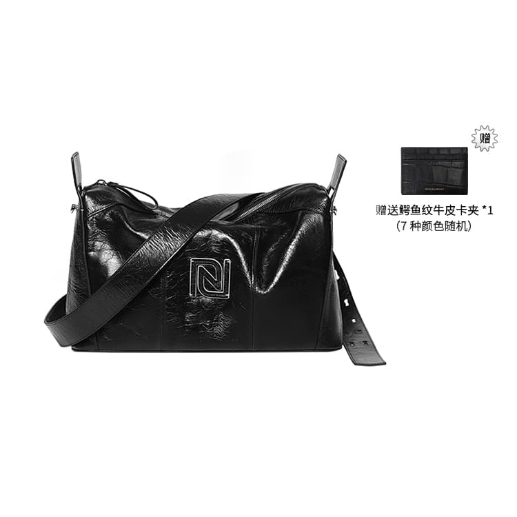 ROSA HERMOSO Масло Воск Усадка Верхняя Сумка-подушка из зернистой коровьей кожи Сумки через плечо Унисекс