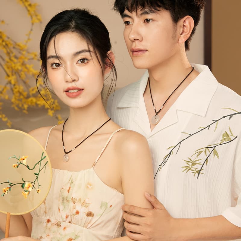 YINCHIE Ожерелья из халцедона унисекс