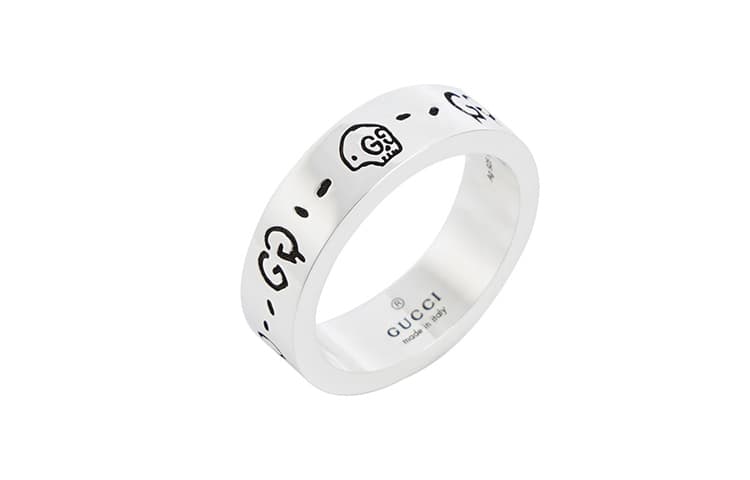 Кольцо GUCCI Ghost, маленькое серебро