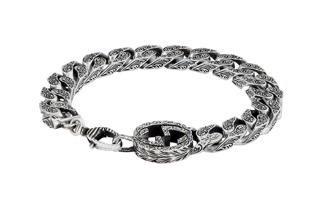 GUCCI Браслеты из стерлингового серебра 925 пробы мужские серебряные