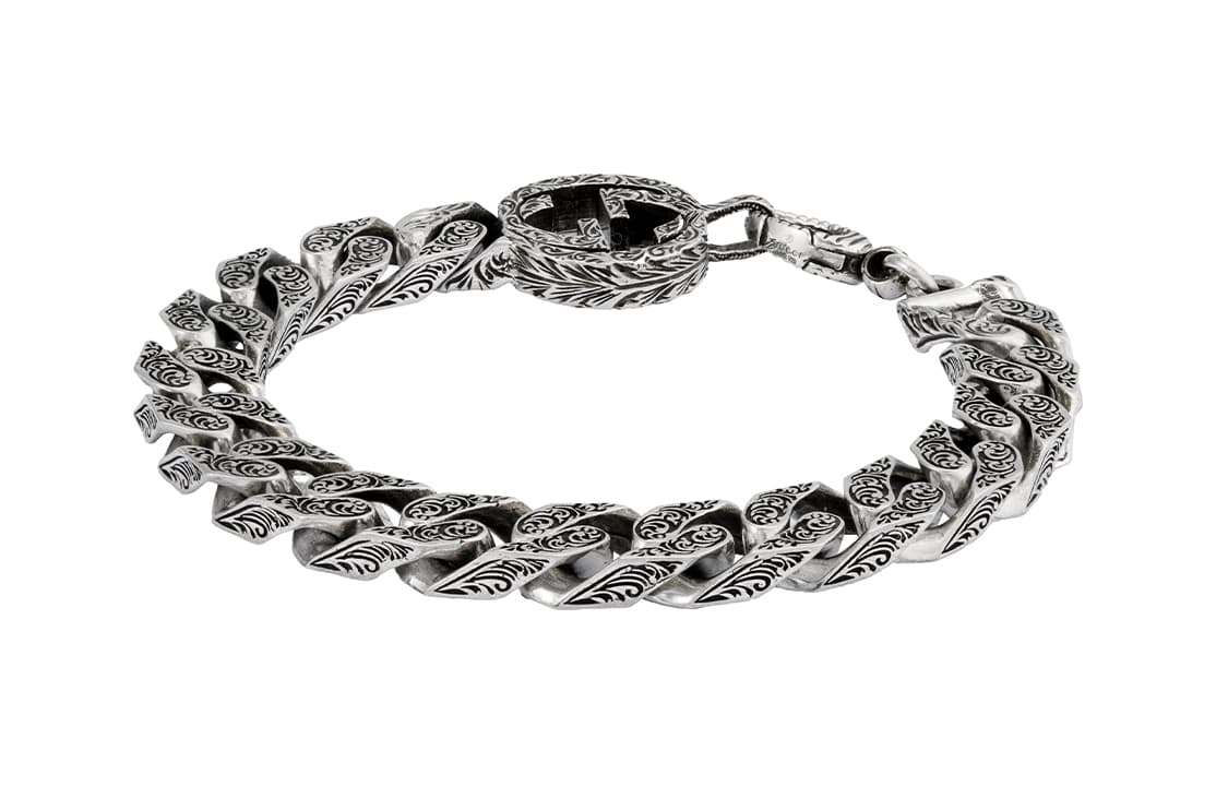 GUCCI Браслеты из стерлингового серебра 925 пробы мужские серебряные