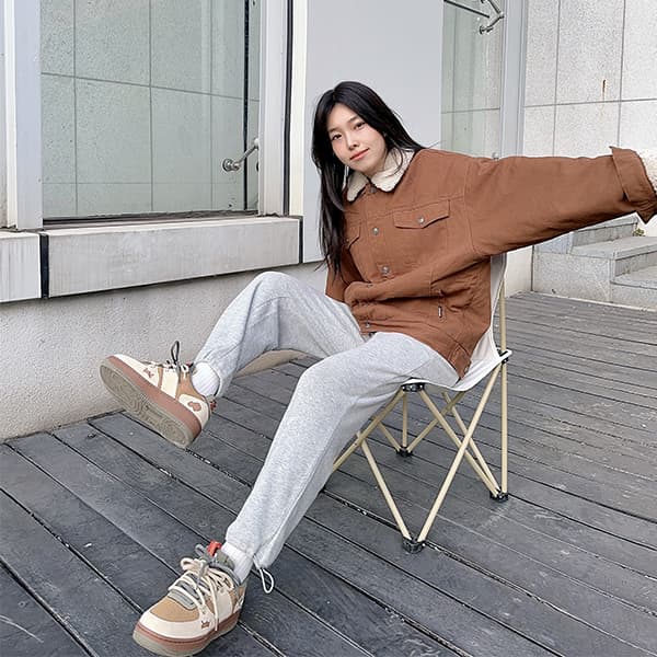 Kappa Нескользящие, устойчивые к истиранию низкие кеды для скейтборда, женские латте, кофе/бетон, серый