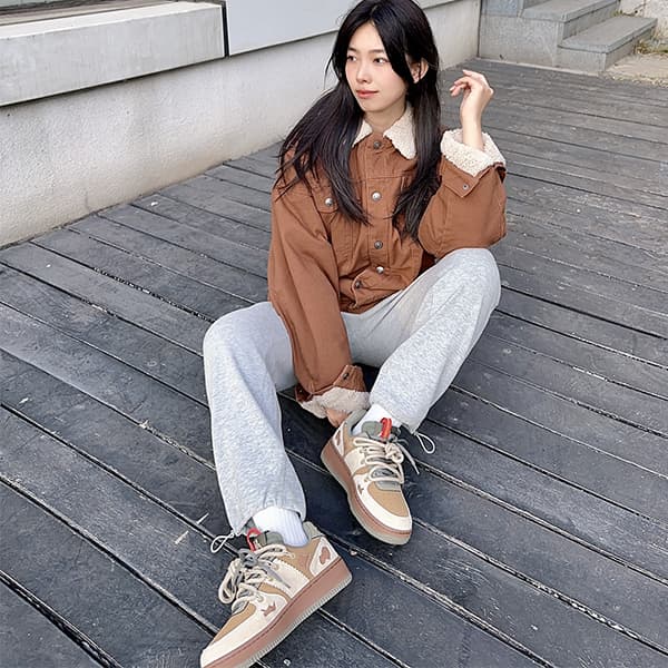 Kappa Нескользящие, устойчивые к истиранию низкие кеды для скейтборда, женские латте, кофе/бетон, серый