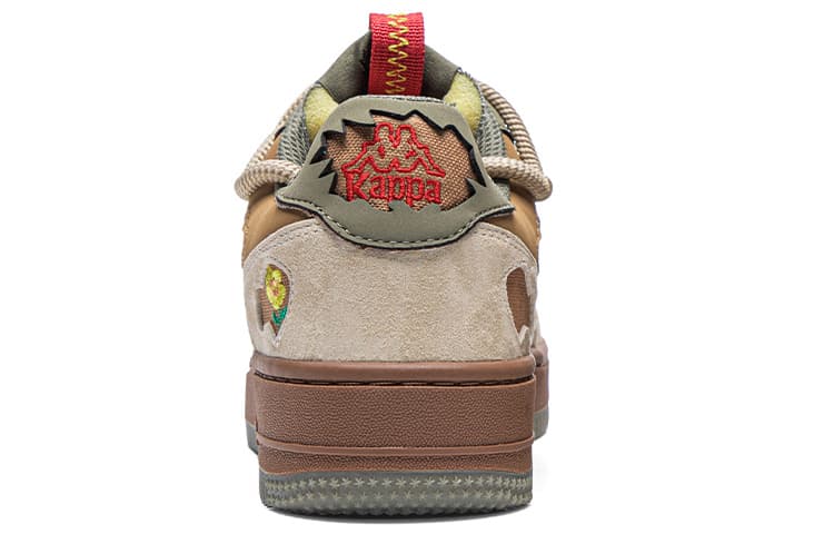 Kappa Нескользящие, устойчивые к истиранию низкие кеды для скейтборда, женские латте, кофе/бетон, серый