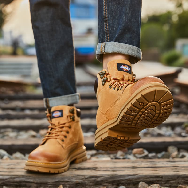 Ботинки Martin Dickies 12 см, мужские земляно-желтые