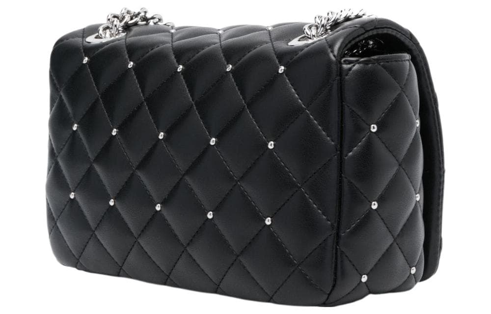 VERSACE JEANS COUTURE Сумка через плечо из полиуретана, сумка через плечо, обычная женская, черная