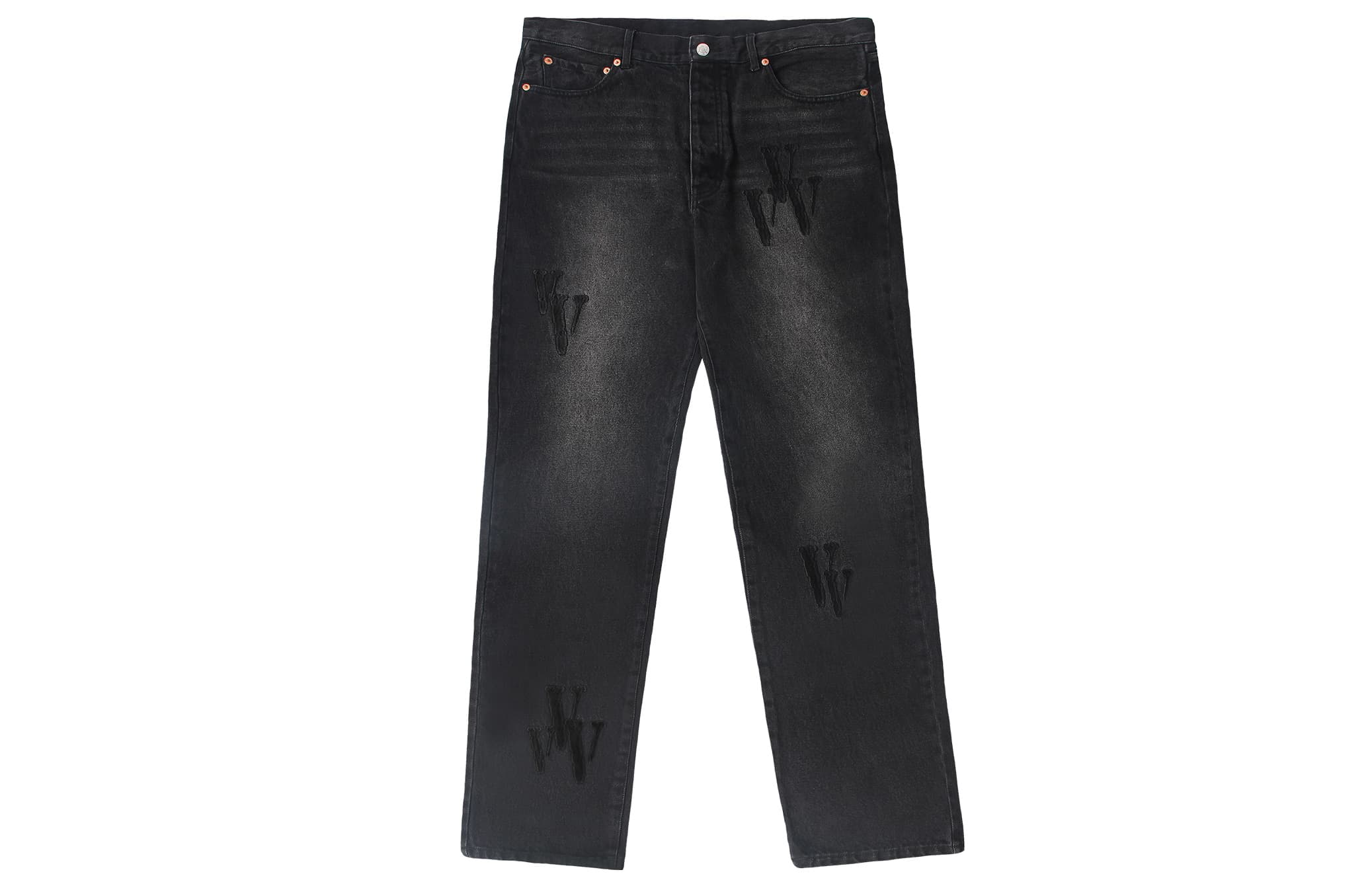 VLONE Jeans Unisex Couple's Black