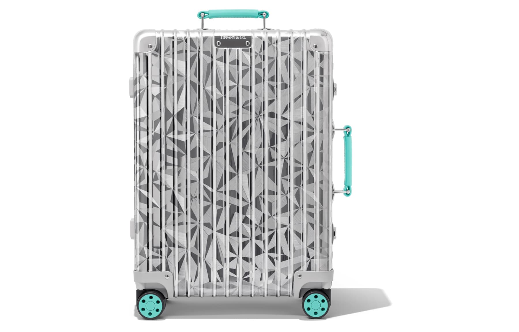 RIMOWA X Tiffany & Co. Rock Cut Cabin Silver