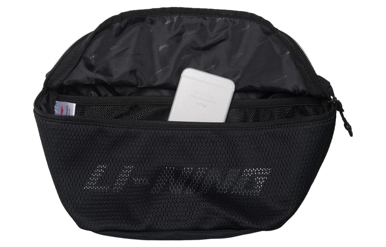 Сумка через плечо из полиэстера LiNing Sports Life Collection, сумка через плечо, сумка через плечо, поясная сумка унисекс, черная