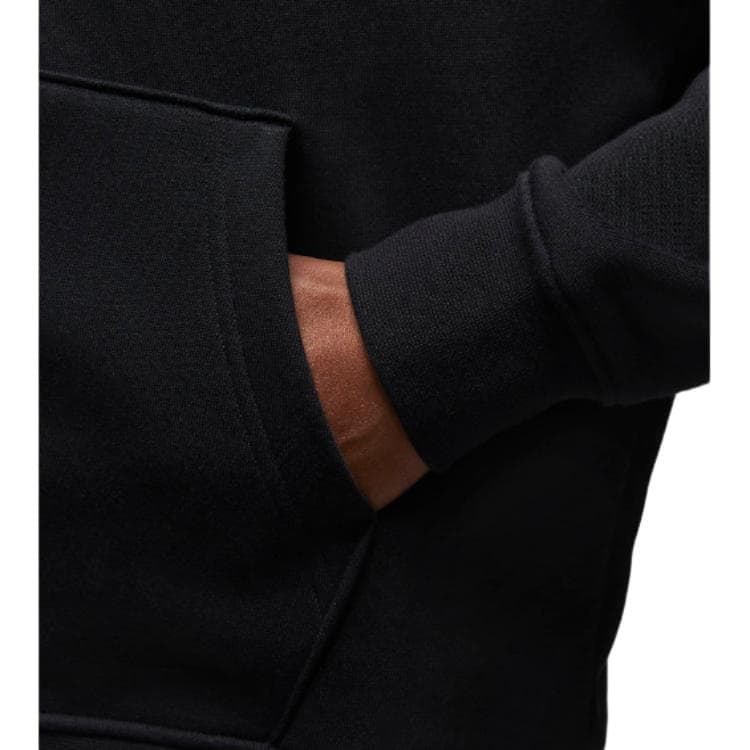 Флисовая худи Jordan с молнией во всю длину, черная