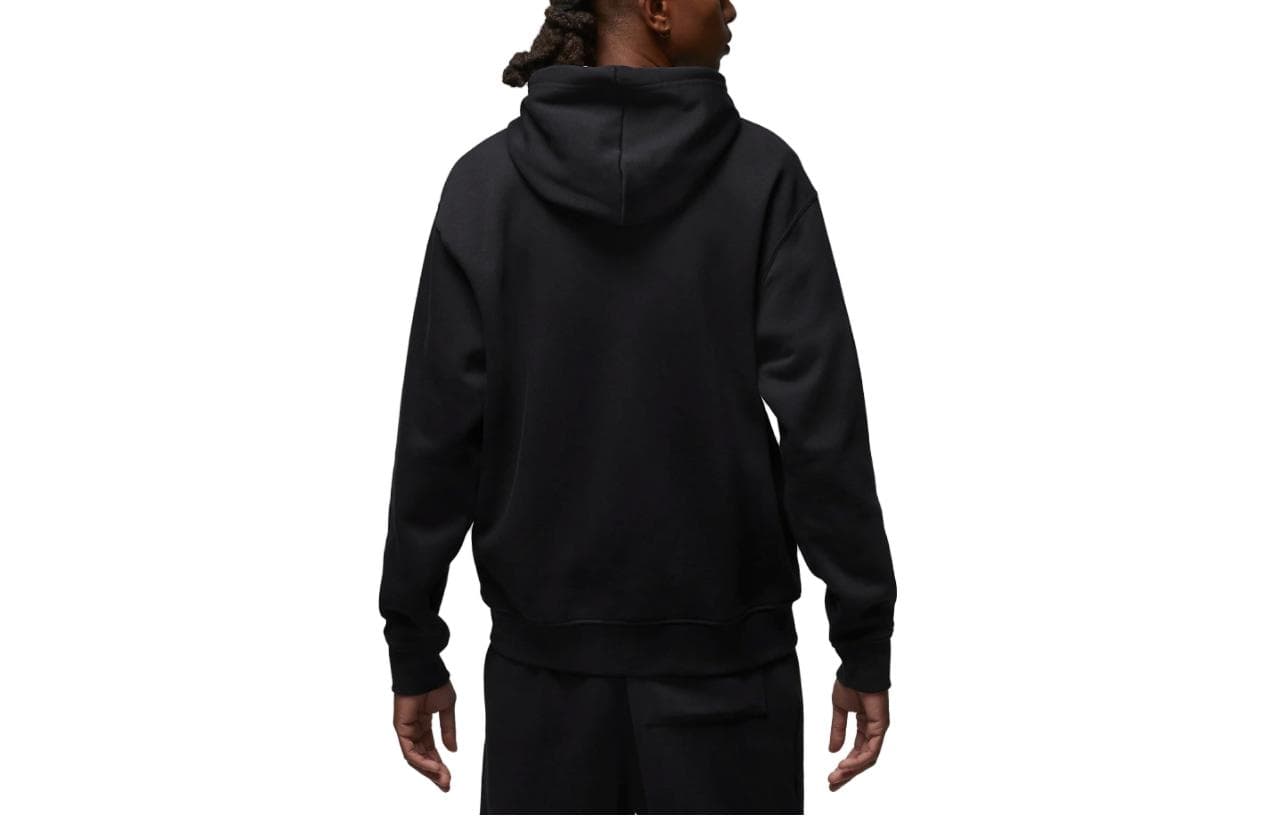 Флисовая худи Jordan с молнией во всю длину, черная