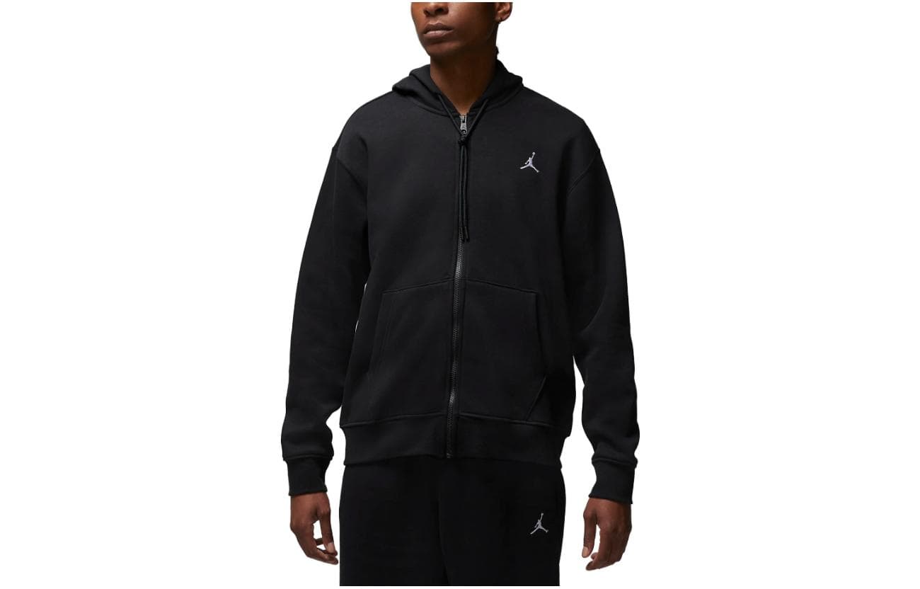 Jordan Full-Zip Fleece Hoodie Black
