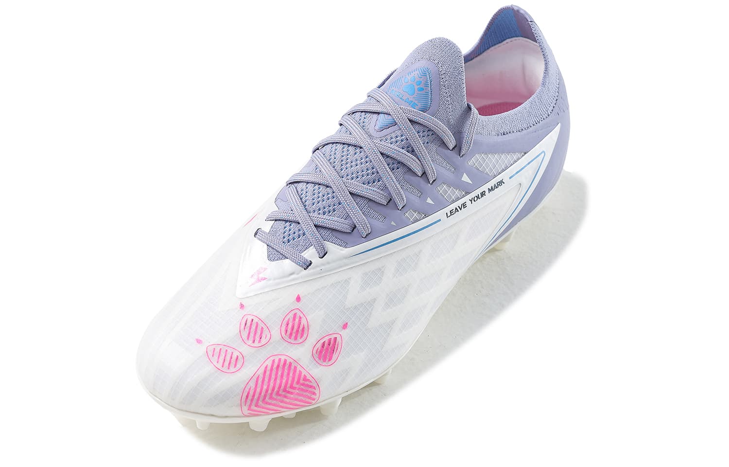 KELME Shadow 1.5 футбольные бутсы унисекс низкие белые фиолетовые