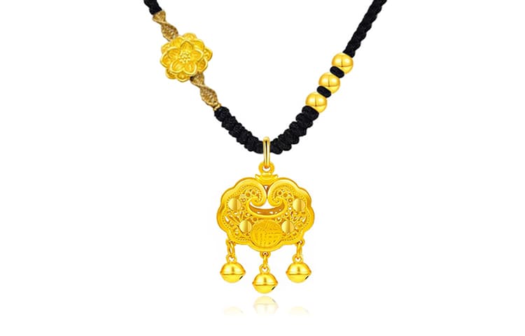 Золотое колье женское KING TAI SANG