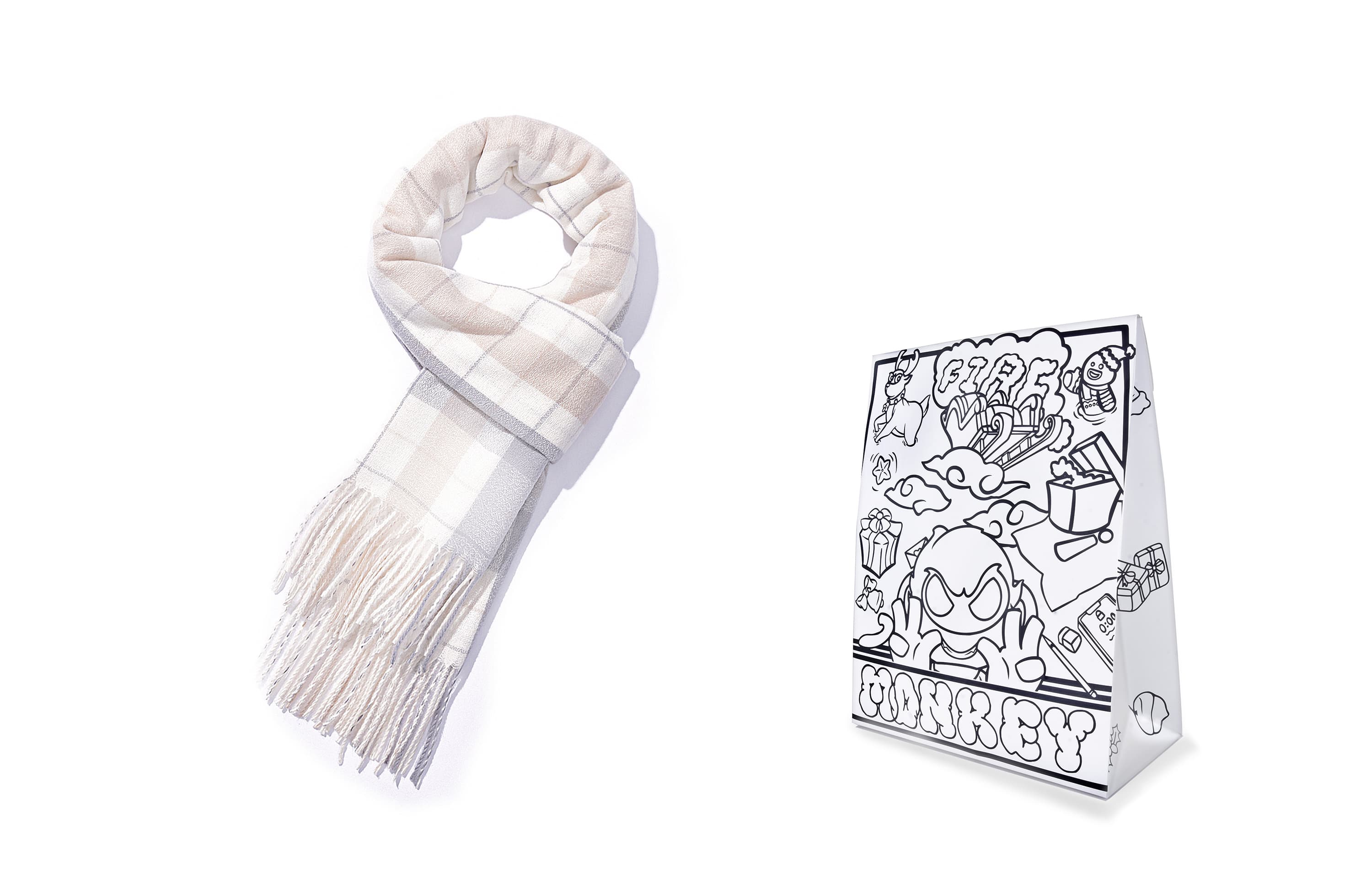 Женские вязаные шарфы FireMonkey из полиэстера