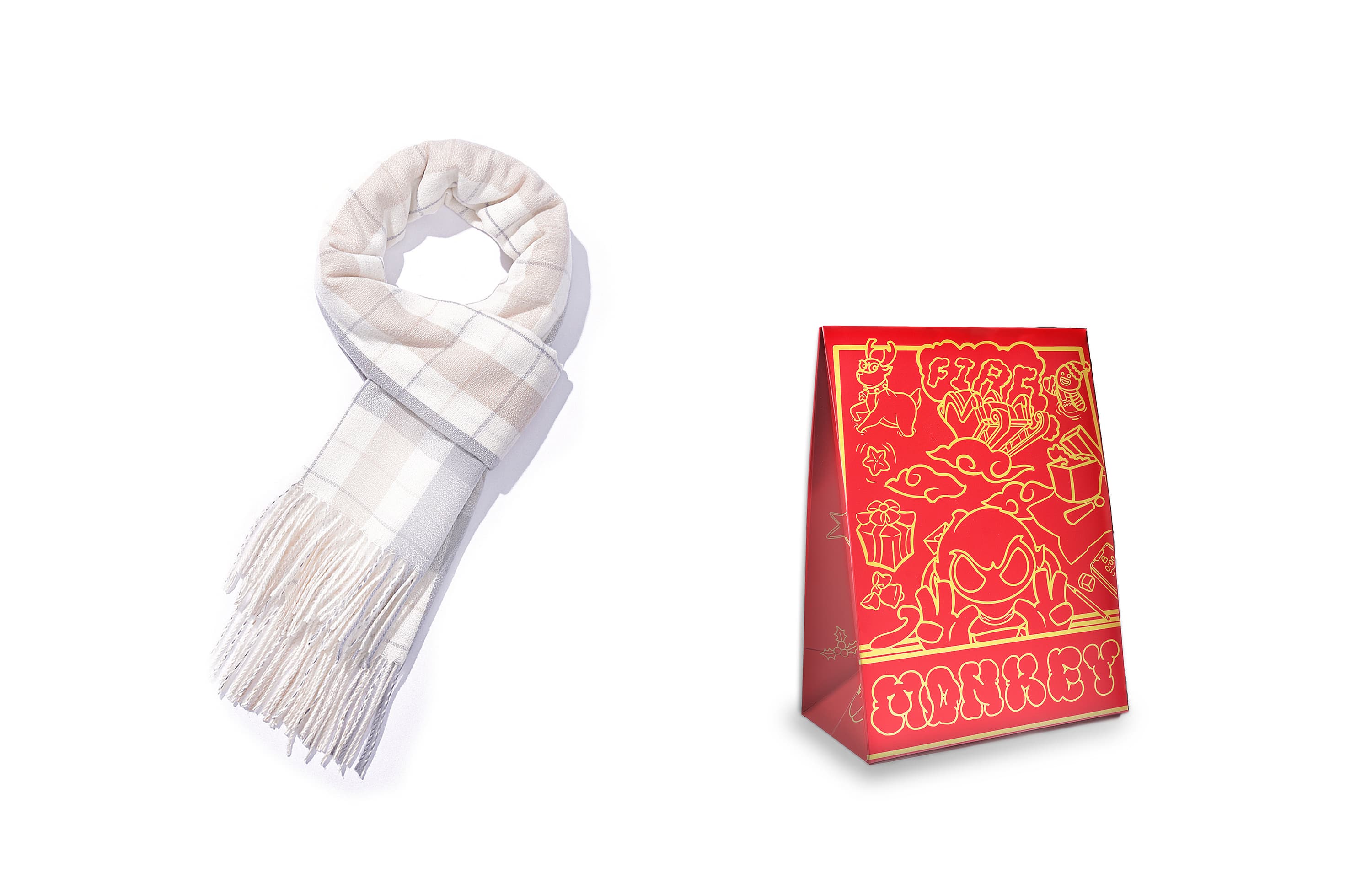 Женские вязаные шарфы FireMonkey из полиэстера